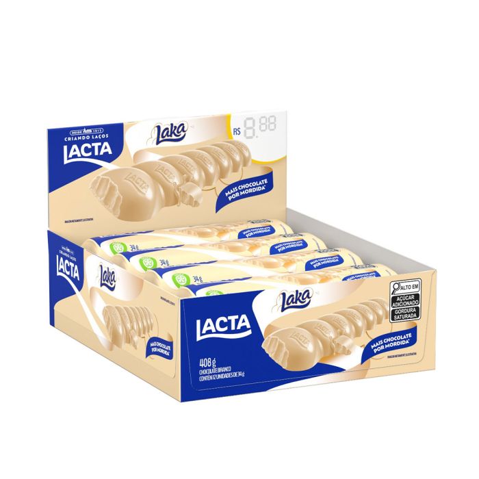 Caixa Chocolate Branco Laka – 12x34g